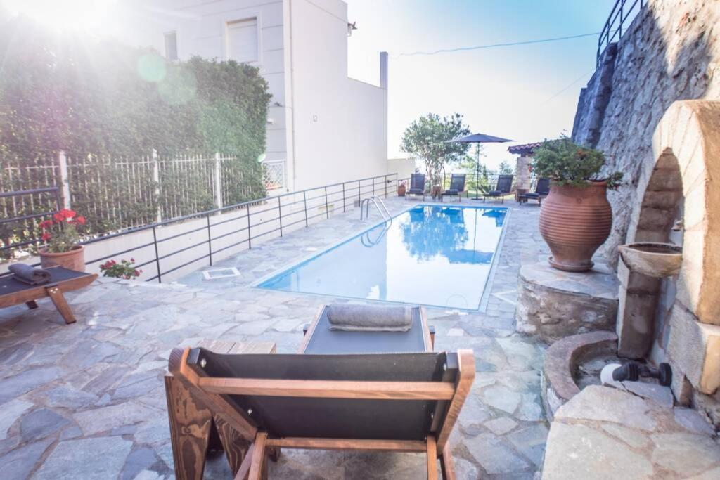 Villa Ventus, 40Sqm Private Pool & Hot Tub! Roussospítion Exteriér fotografie